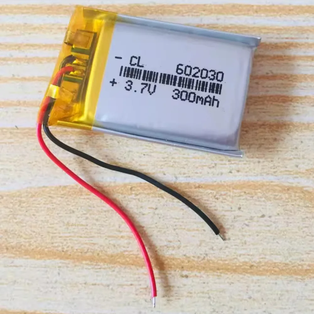 1-10pcs 602030 Lithium Battery 300mAh 3.7V LiPo Polymer Rechargeable Batteries for Bluetooth Headset Speaker Monitor Self-Timer