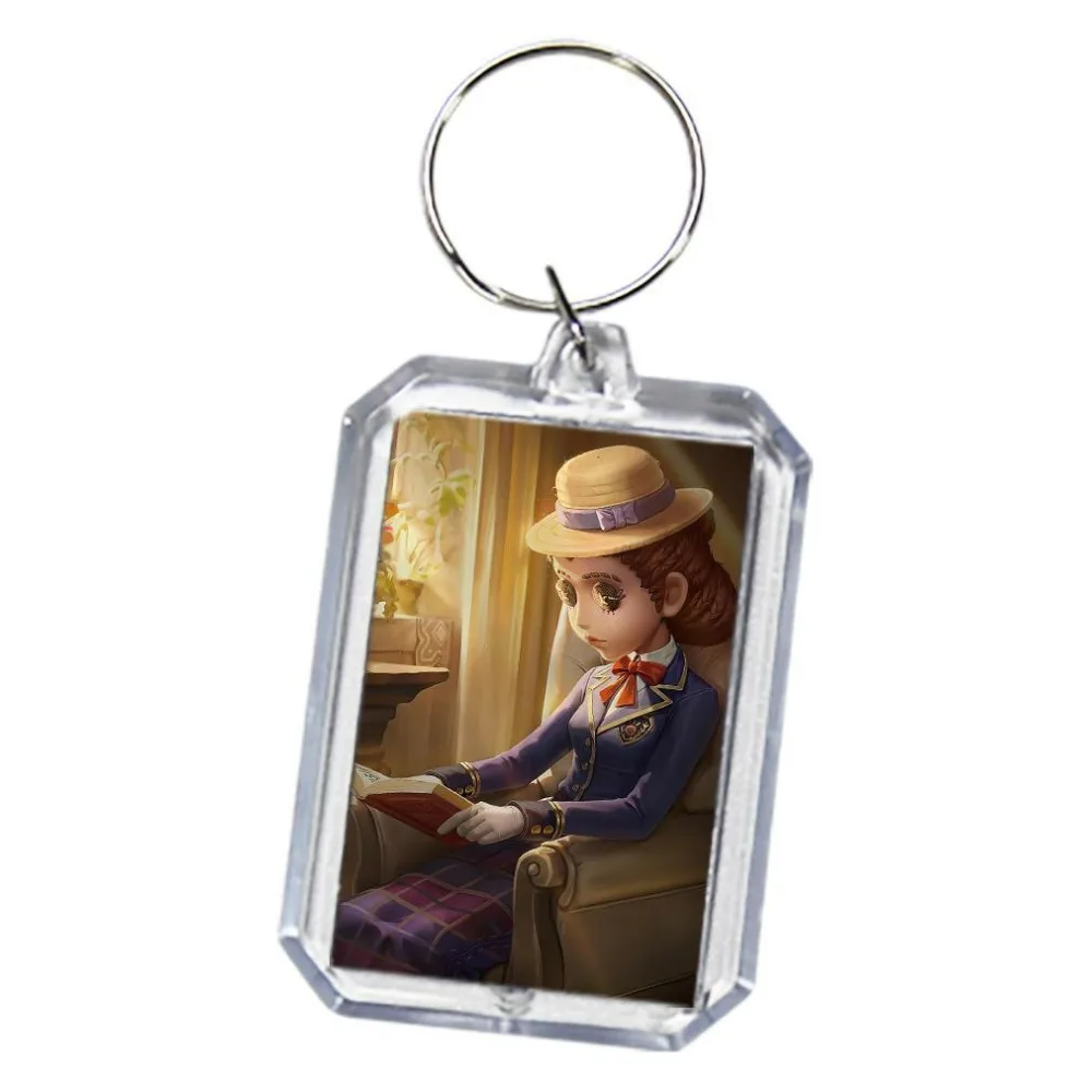 Fifth personality double-sided photo acrylic keychain creative backpack keychain pendant versatile gift