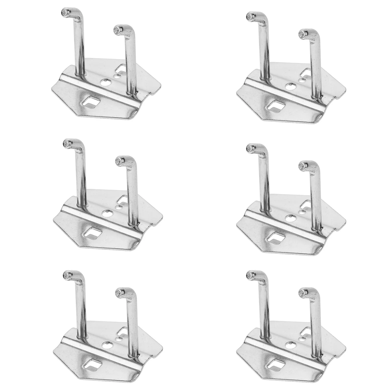 6Pcs Dual Incline Pegboard Hooks Strong Load Bearing Utility Hangers Ideal for Pegboard Wall Garage Workshop Home Office