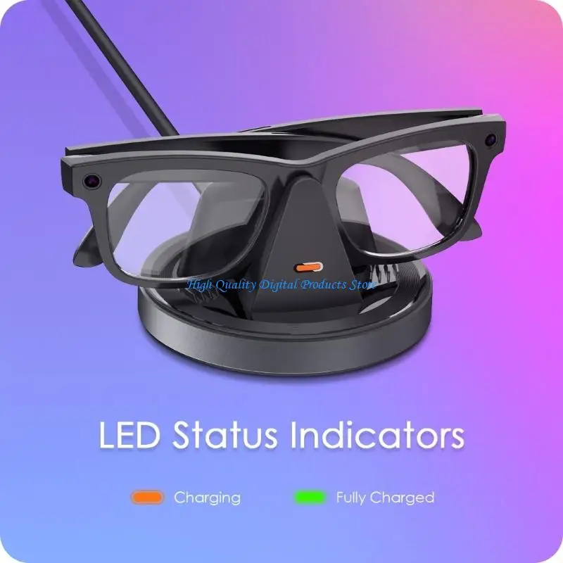

U2JE Fast Stand with Secure Not Slip Surfaces Easy to Carry Universal Power Dock Travel Friendly Tool for Eyewear