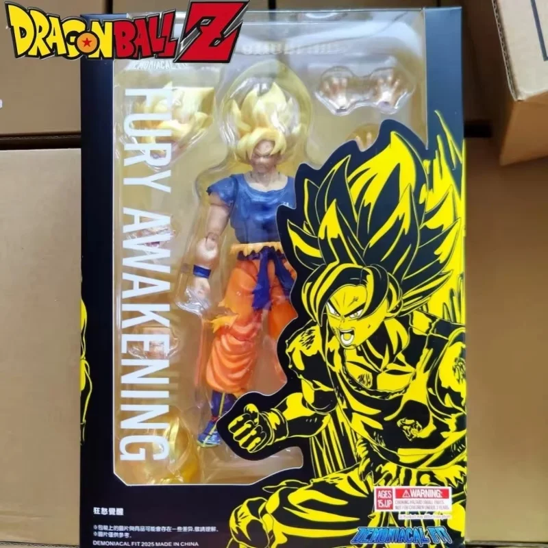

Demoniacal Fit Rage Awakening Battle Damaged Super Saiyan Goku 6-дюймовая экшн-фигурка Модель Статуя Коллекция игрушек Рождественский подарок