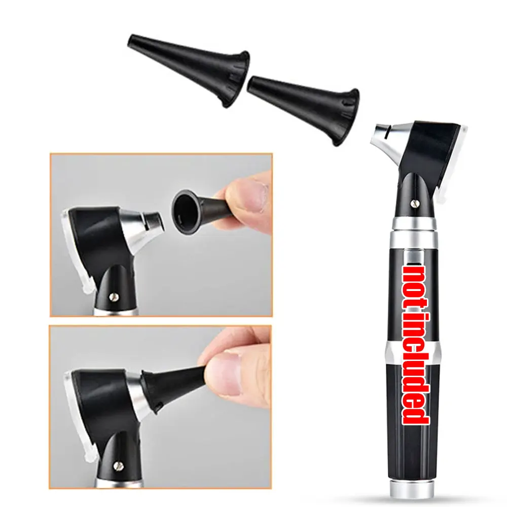 10 قطعة قابلة لإعادة الاستخدام الإنسان غير المتاح الأذن منظار الأذن ملحق فوهة Specula استبدال مخروط قمع