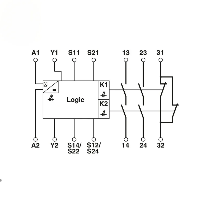 Safety relays PSR-SCP- 24UC/THC4/2X1/1X2 - Safety relays 2963721