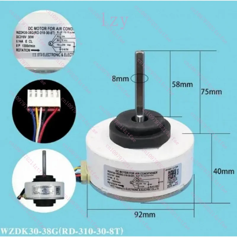 New WZDK30-38G(RD-310-30-8 WZDK30-38G-1 RD-310-30-8T for Midea Air conditioning DC fan