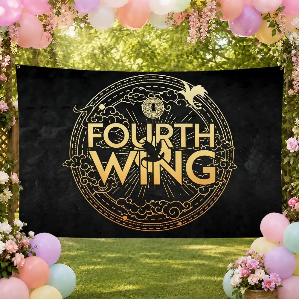 Book Popular Classic TV Fourth Wing Flags Fan Banner Tapestry Wall Hanging Garage BarDorm Camp Party Outdoor Home Decor Gift