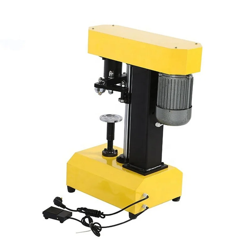 Jar Sealing Machine /Double Motor Beer Can Seamer /Stainless Steel Desktop Semi Automatic Cans Sealing Machine