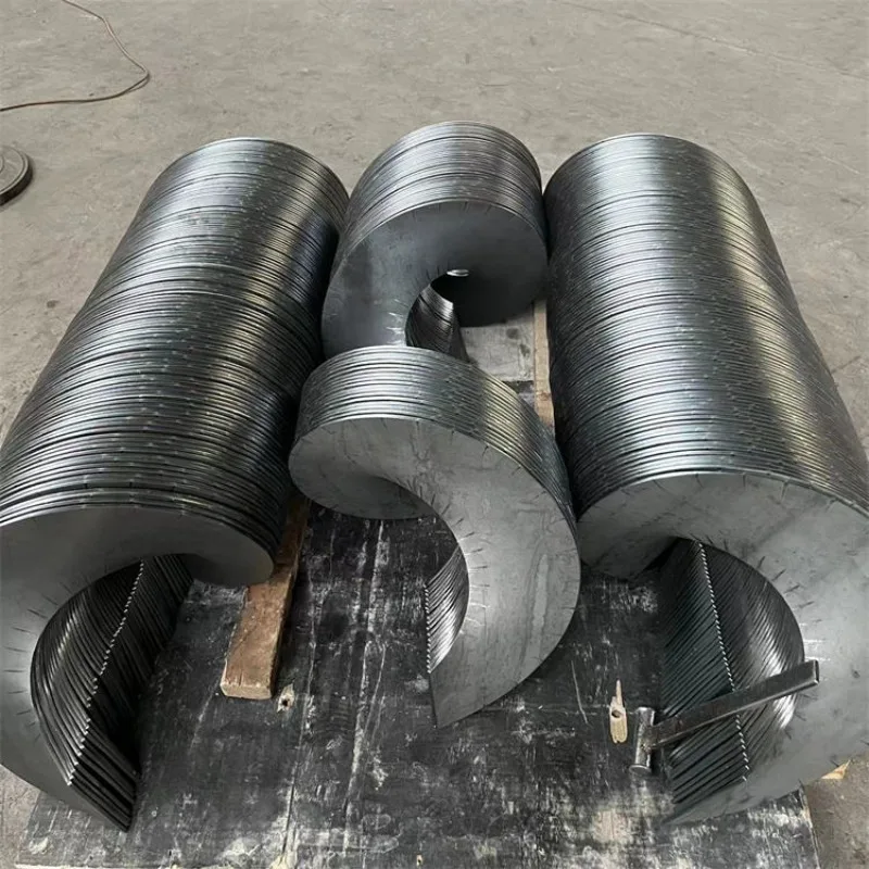 304 Stainless Steel Manganese Steel Custom Spiral Blade Durable Single Piece Blade  Screw Conveyor Auger Lifting Conveying Tasks