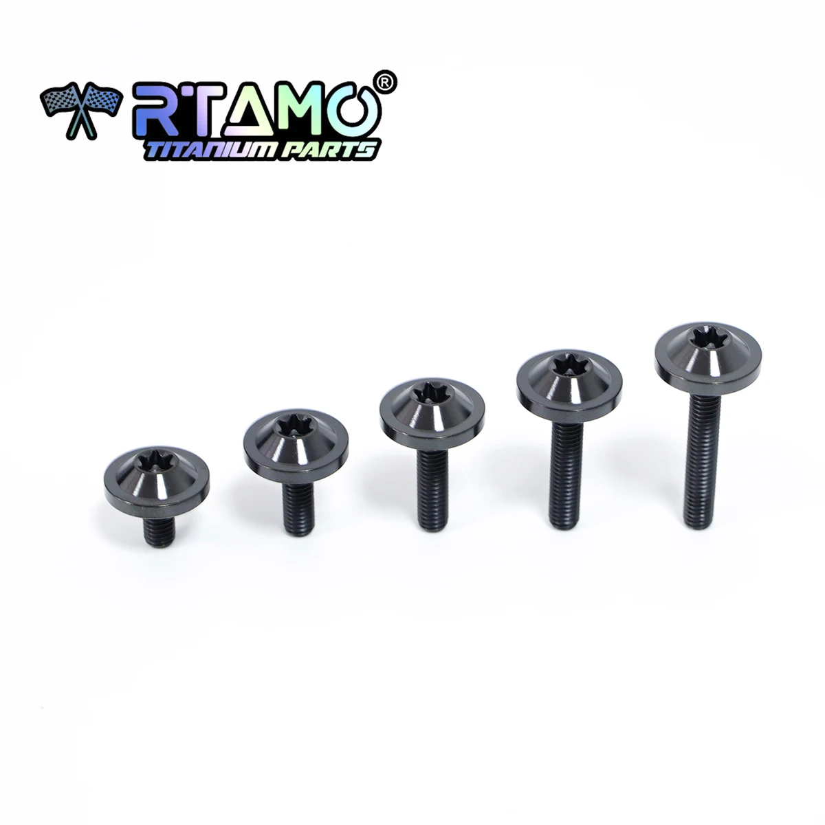 RTAMO 자전거 오토바이 자동차용 티타늄 볼트, Torx 헤드, 티타늄 나사, CNC 패스너, M5X10, 15, 20, 25, 30mm (OD = 16)