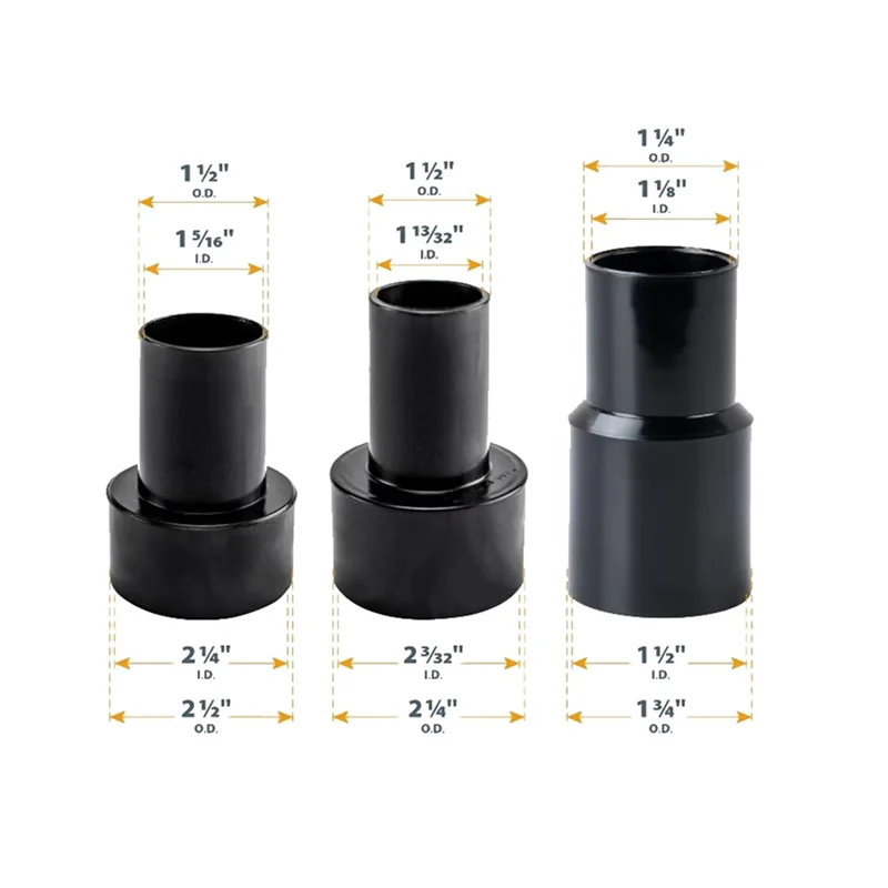 ABKR-For POWERTEC 70347 10 أقدام. خرطوم جمع الغبار مع 5 تركيبات 25 Id X 32 Od لأدوات النجارة الكهربائية المنزلية #6