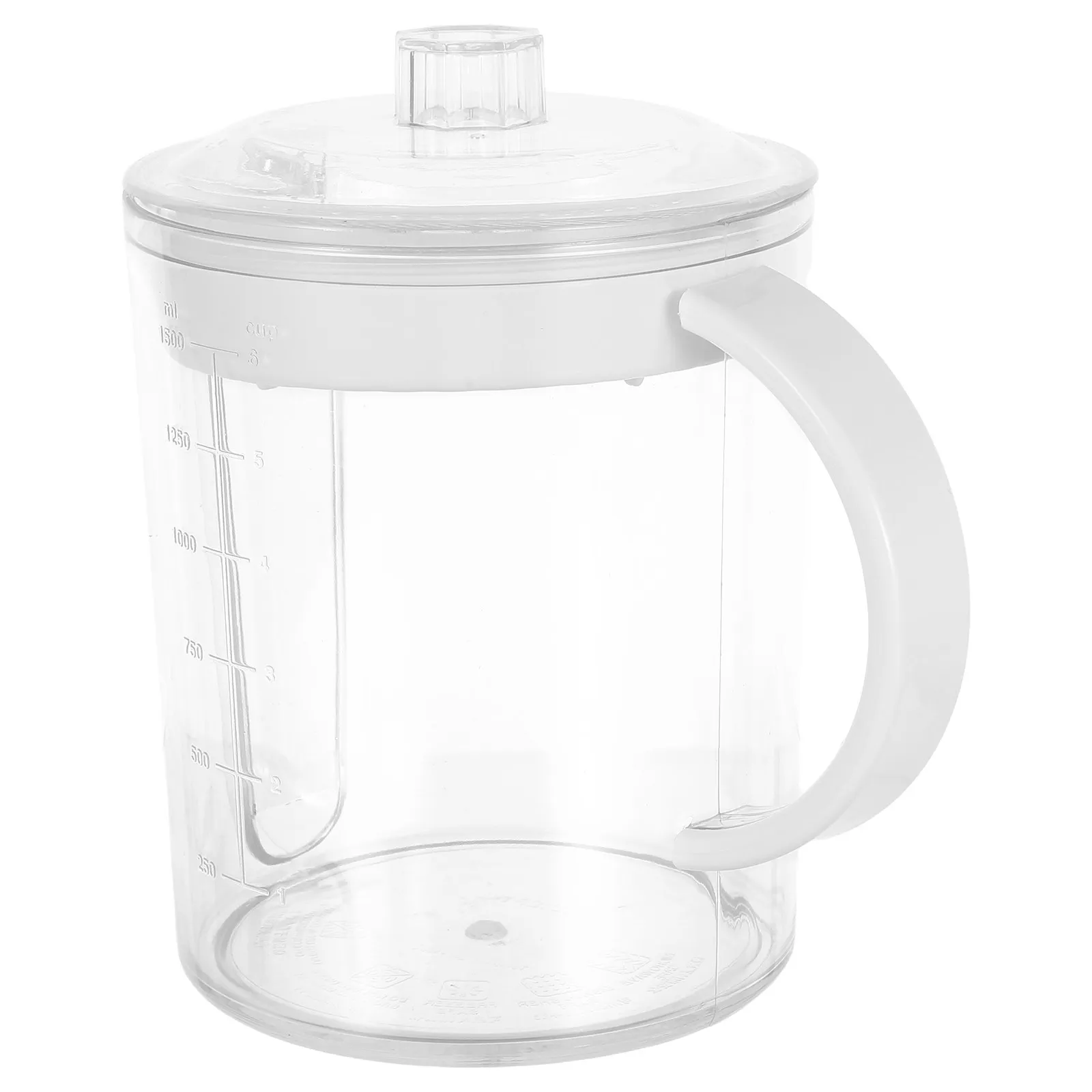 1Pcs Kitchen Grease Separator For Home Cooking Family Separating Measuring Cup 1500Ml Premium Trap Strainer Filter