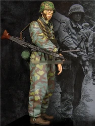 1/16 Scale Resin Figures Model Assembled Kits Historical Hobby Miniature Diorama Gunner Unassembled & Unpainted Garage Kit S49