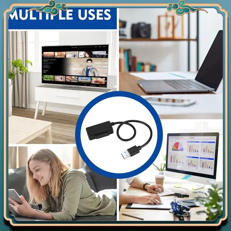 (New)-USB 2.0 To Mini Sata II 7+6 13Pin Adapter Converter Cable For Laptop CD/DVD ROM Slimline Drive