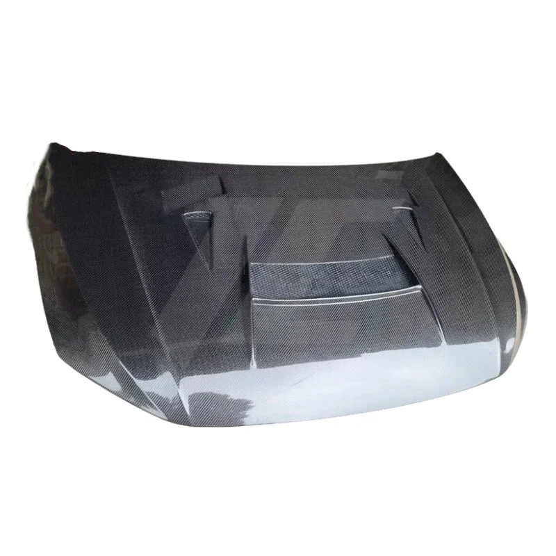 Style Carbon Fiber Top Front Engine Bonnet Hood Cover for Vehicle - Performance Upgrade Accessory