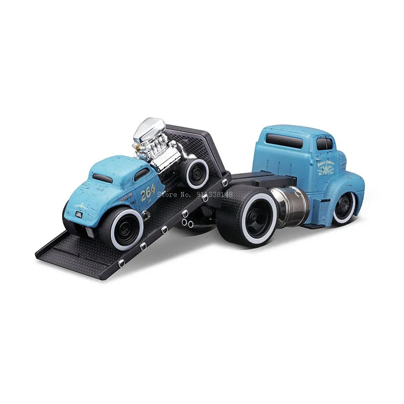 Maisto 1:64 1950 Ford COE Flatbed+1933 Ford 3W Coupe American classical muscle car die-casting model collection gift gift