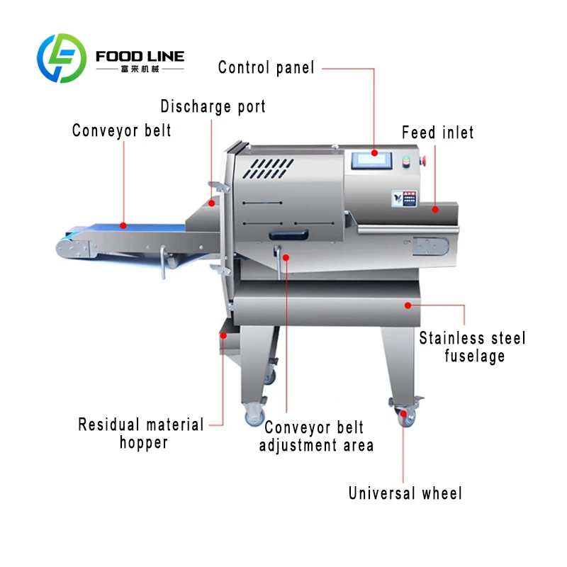 Customized Automatic Slicer Machine Stainless Steel Meat Slicer Beef Pork Ham Cheese Cooked Meat Commercial Food Prep Equipment