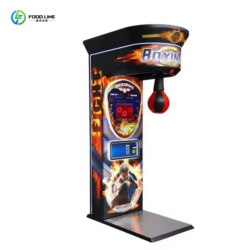 Custom Coin Operated Boxing Game Console Sports Sensing Interactive Equipment Suitable For Indoor Outdoor Amusement Rooms