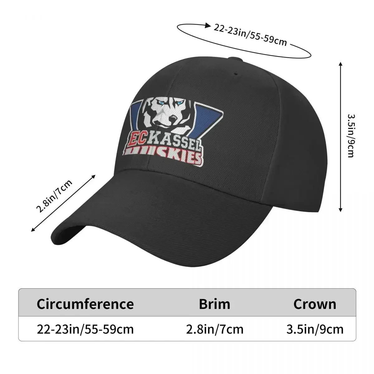 Kassel Huskies Essential T-Shirt.png Baseball Cap Custom Cap hard hat Golf Luxury Woman Men's