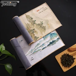 Kitchen Accessories Matcha Green Tea Powder Whisk Mat Teaware Japanese Ceremony Bamboo Chasen Tea Towel Tool