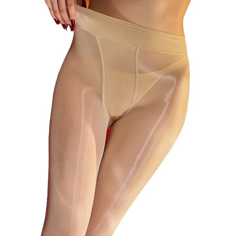 1040 إبرة الجوارب النفط لامعة جوارب النساء حجم كبير جوارب طويلة متعددة ارتداء أنماط الجوارب السيدات مكافحة هوك جوارب