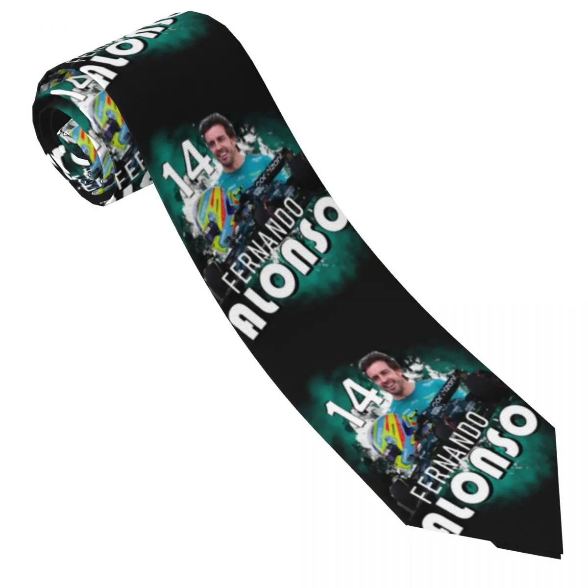 Custom Alonso Motor Racing Fashion Tie Mens Mens Suit Tie Fernando Sports Car For Thanksgiving Day