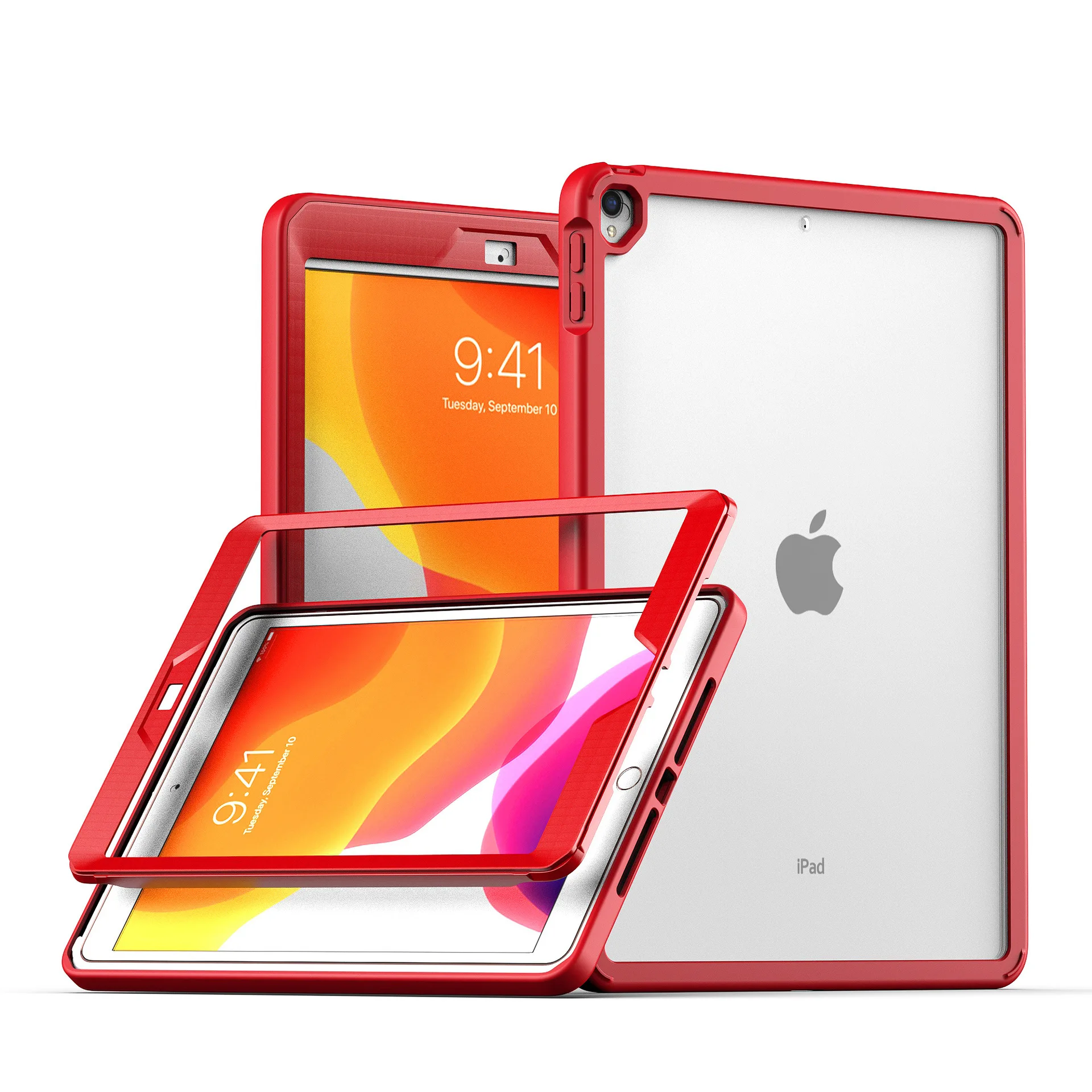 

For iPad Air Pro MINI Shockproof Cases 3rd 4th 5th 6th 7th 8th 9th 10th 9.7 10.2 10.5 11 10.9 inch Clear Hard Tablet Cover