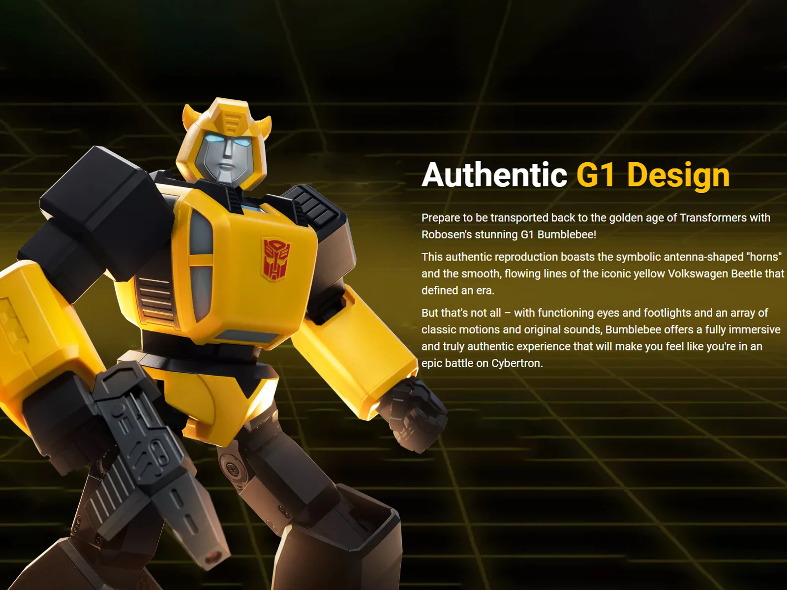 HiPlay Robosen Transformers Non-trasformabili G1 Performance DHFP-SA Action Figure