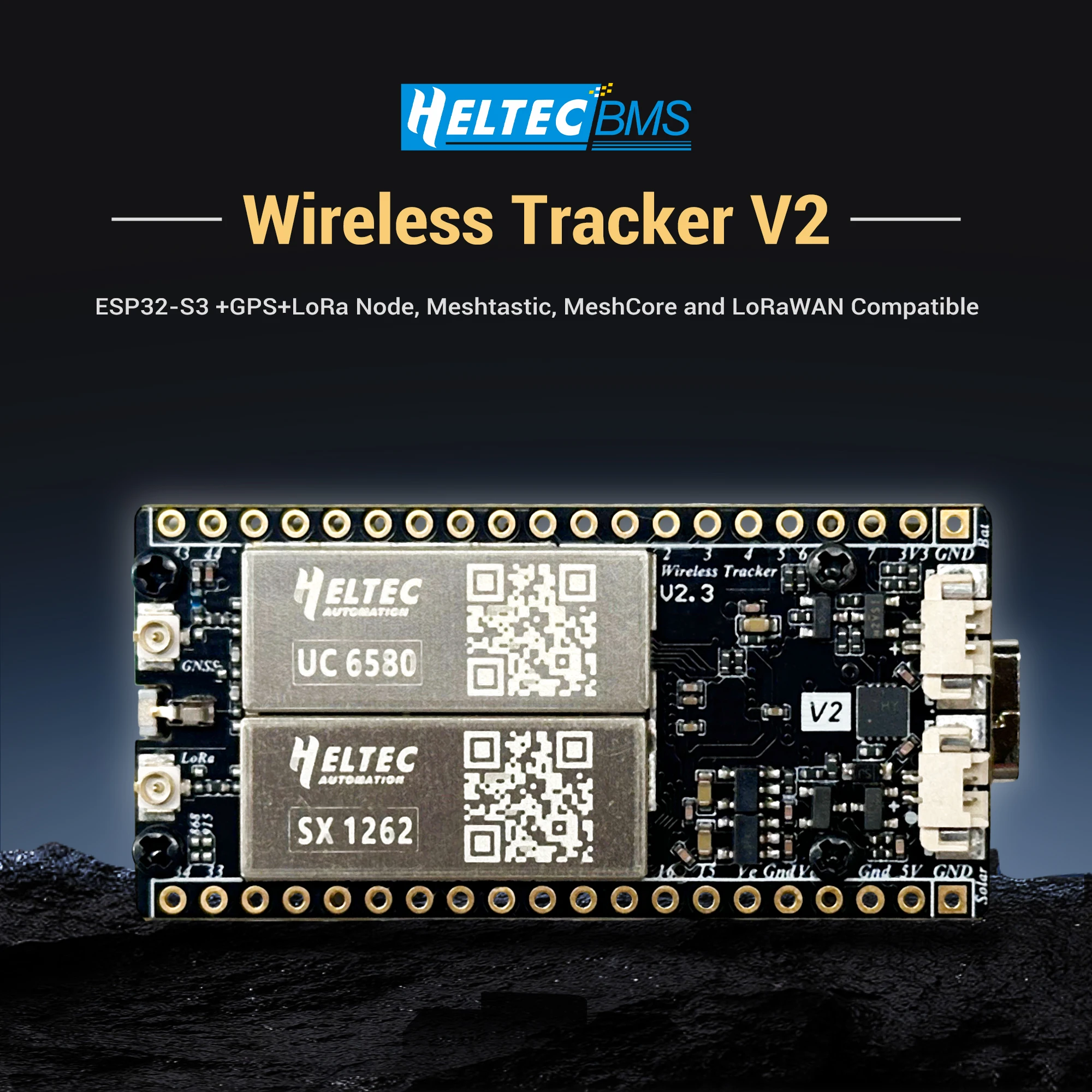 

Беспроводной модуль ESP32-S3 LoRa Tracker V2 с GPS GNSS 863-928 МГц, совместимый с SX1262 и Meshtastic, с управлением литиевыми батареями для IoT