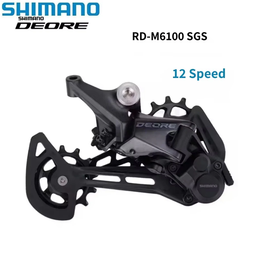 SHIMANO DEORE M6100 Rear Derailleur 12 Speed MTB For Mountain Bike RD-M6100-SGS Riding Parts Bicycle Accessories Original