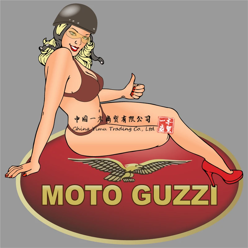 

Moto Guzzi Right Pin Up Droite Sticker Vinyle Lamine For Toyota Ford