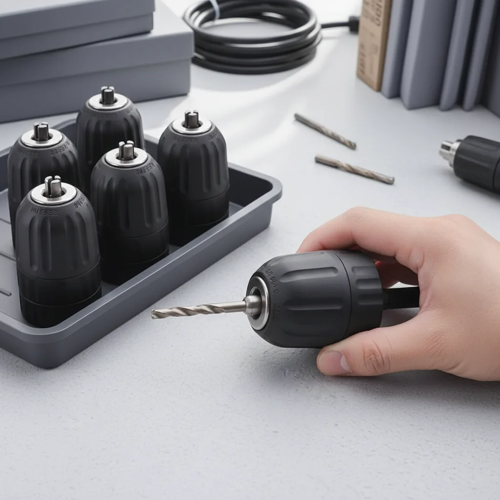 

1Pcs 0.8-10mm Keyless Drill Chuck 1/4" Hex Shank 3/8" to 24UNF Thread Quick Change Adapter Steel Quick Connection