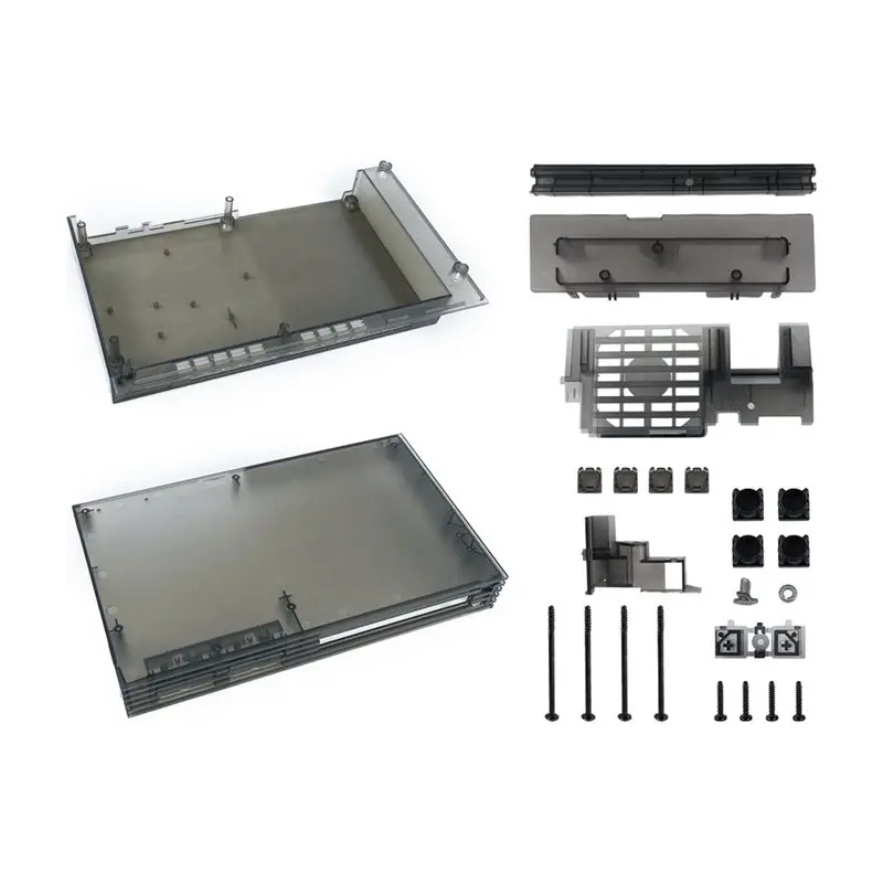 For Bitfunx For PS2 Fat Shell Replacement Case- Clear Protective Case For PS2 Fat 3Xxxx Series Retro Game Consoles-Y41A
