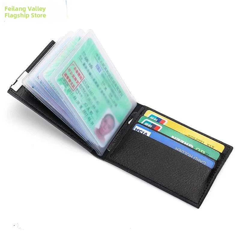Thickened Leather Case for Driving License And ID Card Business Card Holder Protective Cover Durable Passport Wallet for Men view 5