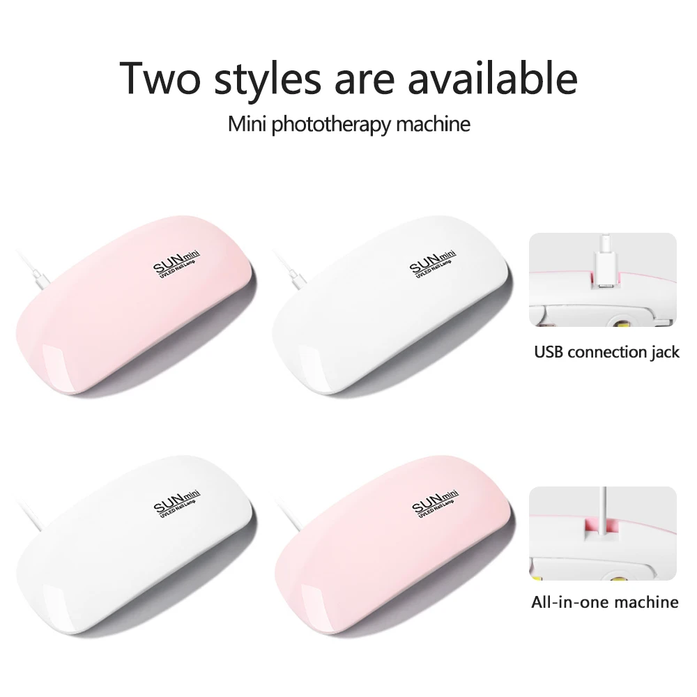 LINMANDA مصباح ليد صغير علاج سريع فلاش علاج مصباح واجهة USB للطي تصميم شخصي مانيكير المنزل السفر استخدام الأشعة فوق البنفسجية الخفيفة #2