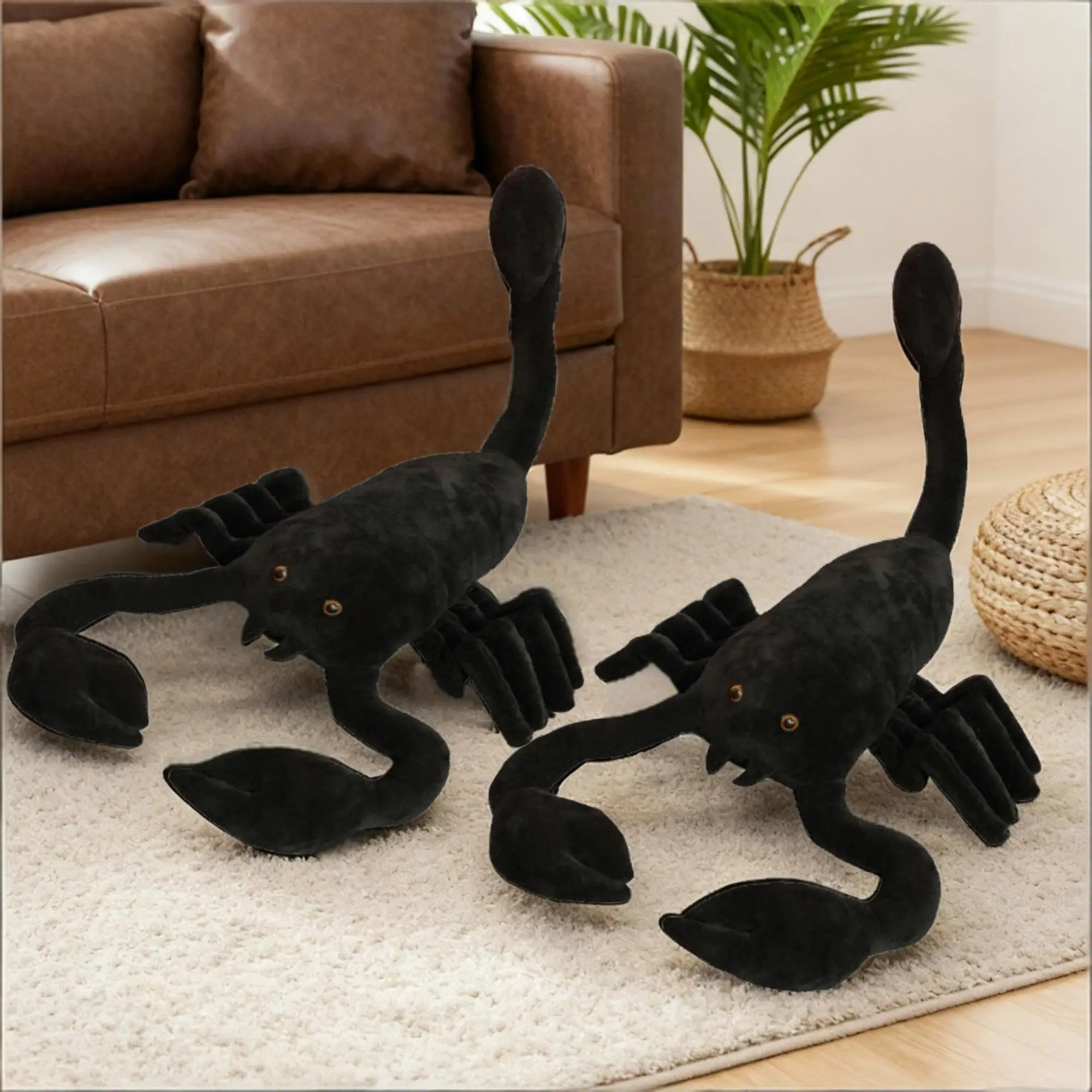 40-120 سنتيمتر محاكاة كبيرة الحجم الأسود العقرب ألعاب من القطيفة الحشرات الإبداعية العقرب محشوة الدمى هدايا لعيد الميلاد هالوين