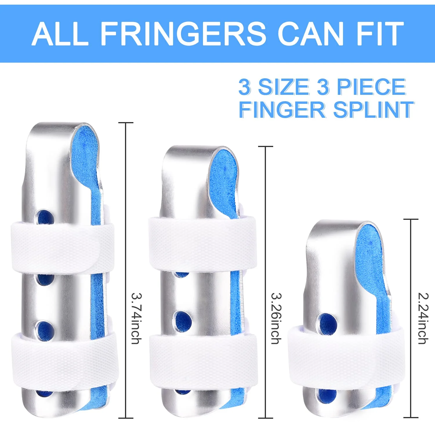 1Pc Finger Splint, Finger Support Brace Finger Stabilizer For Broken Fingers Straightening Arthritis Knuckle Immobilization