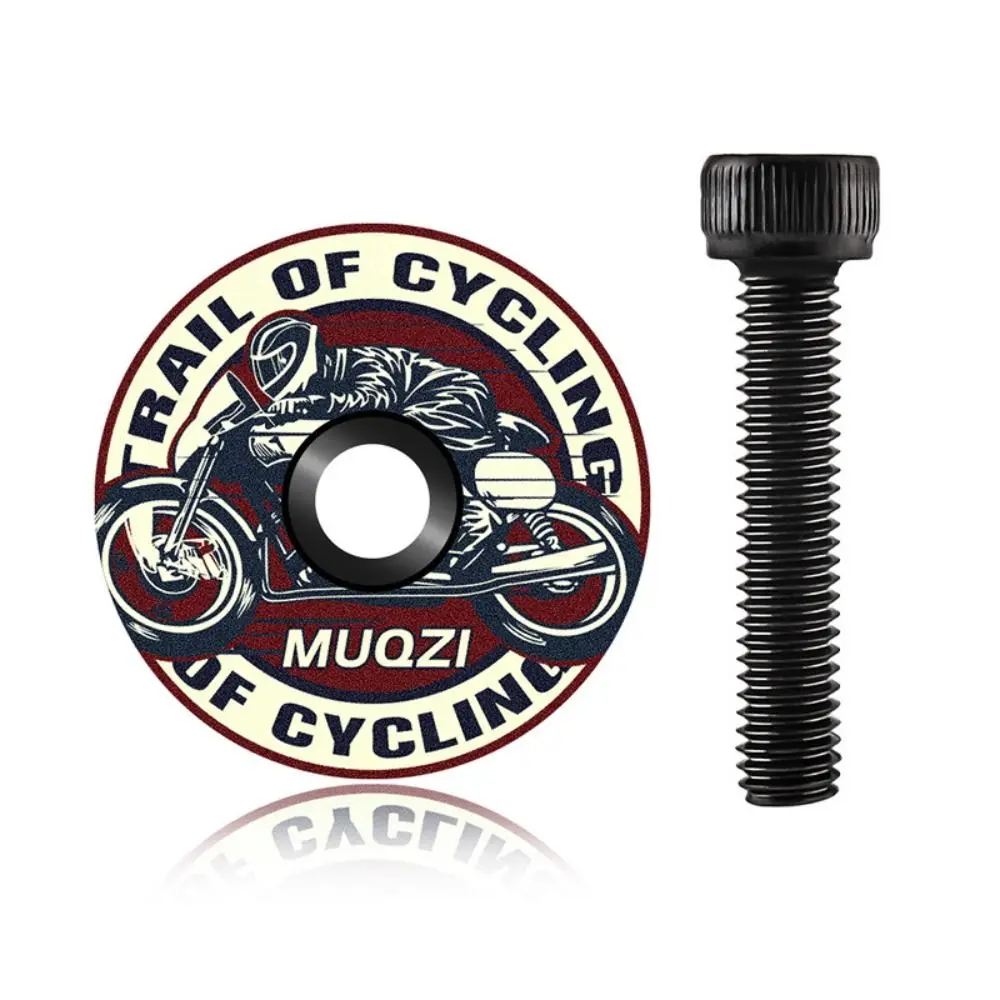 Stem Cap Bicycle Bowl Cover 28.6mm 1 1/8" with Screws Bicycle Stem Top Cap Cool Ultra-light Fork Tube