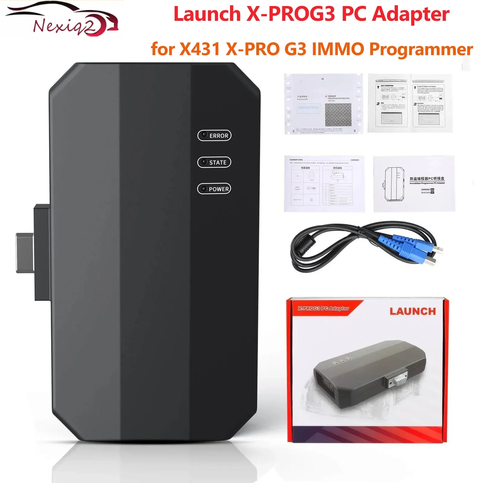 Launch X-PROG3 PC Adapter USB XProg3 ECU Programmer X431 IMMO Program Support Engine Data Validation Functionmer