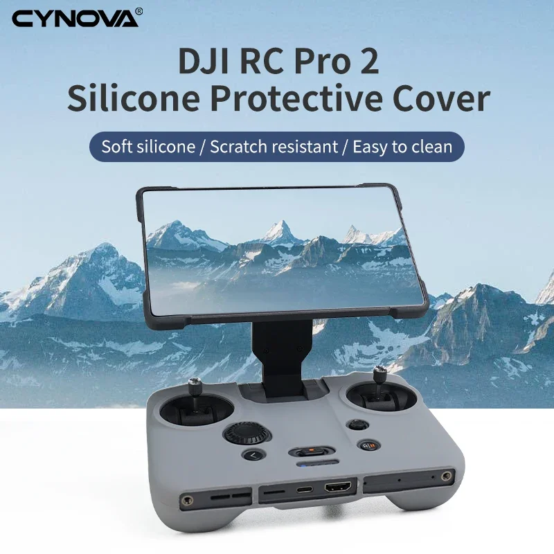 حافظة من السيليكون لـ DJI RC pro 2 غطاء حماية من السيليكون لجهاز التحكم عن بعد لملحقات DJI Mavic 4 PRO
