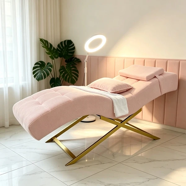 Ergonomic Contoured Body Support Comfortable Esthetician Spa Salon Facial Lash Extension Service Professional Massage Table Bed