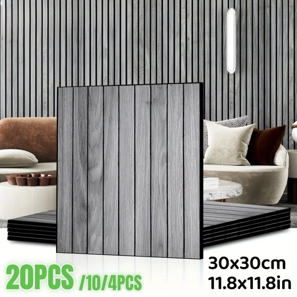 

3D Imitation Wood Grain Floor Stickers Modern Style PVC Wall Stickers Stripe Self Adhesive Living Room Bathroom Home Decoration
