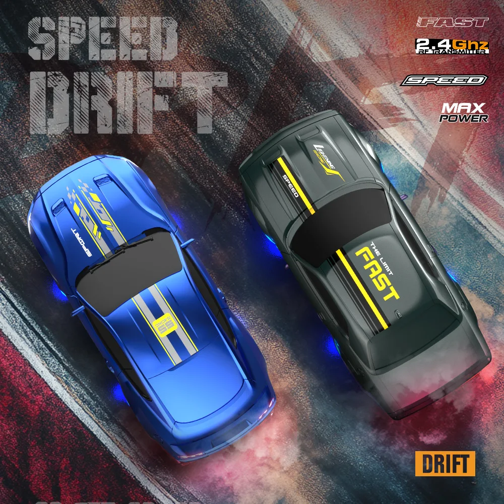 1:43 4WD RC Drift Car 2.4G Radio Mini High Speed Racing Cars Truck With Gyroscope Speed Real Lighting Vehicle Model Toy Gift