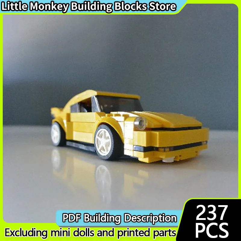 

Модель скоростного гоночного автомобиля MOC, строительные кирпичи, верхний уровень, спортивный автомобиль, модульная технология, детские праздничные подарки, сборка игрушек, костюм
