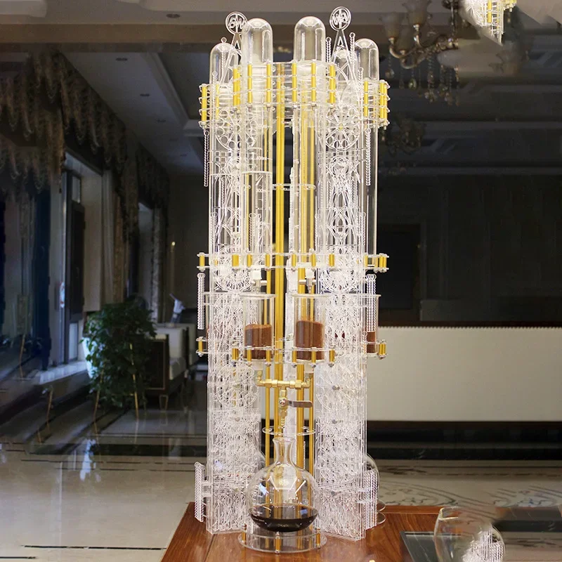 Church ice drop pot acrylic plus large ice drop 4000ml coffee pot household drip coffee machine