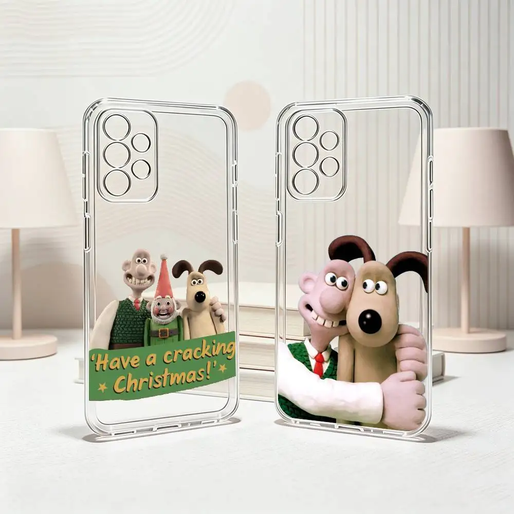 Wallace-S Cute Gromit  Phone Case For Samsung S25,S24,S21,S22,S23,S30,Ultra,S20,Plus,Fe Transparent Cover Gift