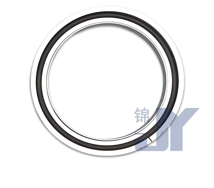 10pcs   ISO 63 80 100  high vacuum center bracket, stainless steel fluorine rubber aluminum outer flange sealing O-ring