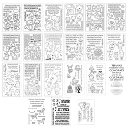 2020-2021 Animals Rabbit Cat Girl Cutting Dies and Clear Stamps for Scrapbooking Paper Making Embossing Frames Card Craft