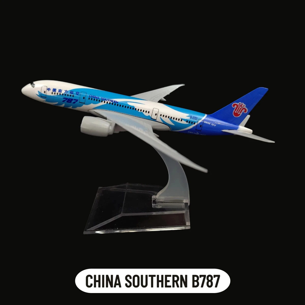 Réplica de modelo de avión de Metal, Escala de avión B787, aleación de arte en miniatura, fundido a presión, coleccionable de aviación, 1:400