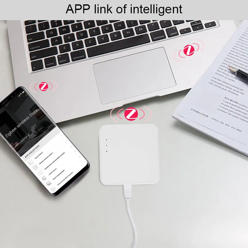 Passerelle multimode Tuya Smart ZigBee, Bluetooth 3.0, compatible avec Smart Life, Alexa, Google Home