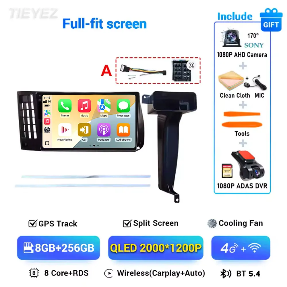 Android 15 voor VW Volkswagen Golf 3 1992-1993 2K Carplay autoradio multimediaspeler navigatie stereo GPS 4G WIFI BT DSP - afbeelding 1