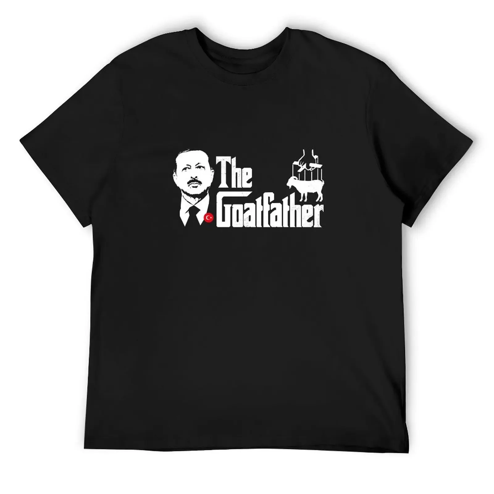 The Goatfather - Erdogan Turky Parody T-Shirt quick drying anime street wear t shirt for men